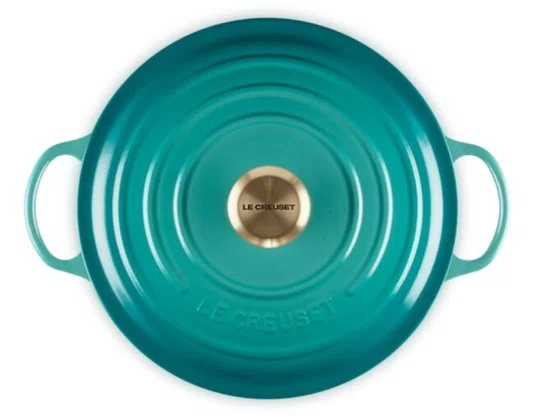 Panela Marmita Signature Le Creuset Bleu Riviera 26 cm