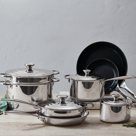 Panela Molheira 3-Ply Le Creuset Inox 16 cm