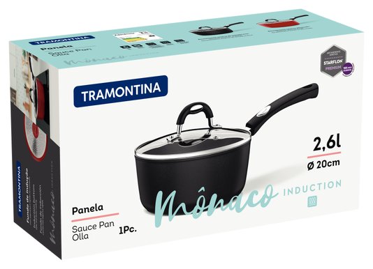 Panela Mônaco Tramontina Preto 20 cm