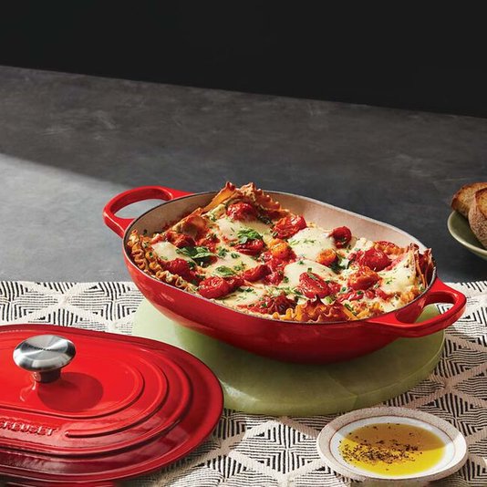 Panela Oblong Signature Le Creuset Vermelha 31 cm