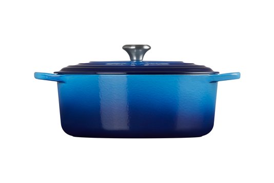 Panela Oval Signature Le Creuset Azure Blue 31 cm