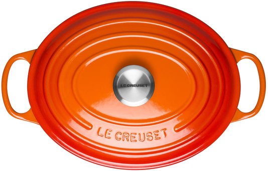 Panela Oval Signature Le Creuset Laranja 27 cm