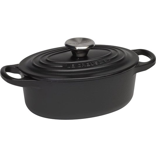Panela Oval Signature Le Creuset Matte Black 17 cm