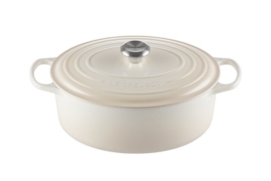Panela Oval Signature Le Creuset Meringue 31 cm