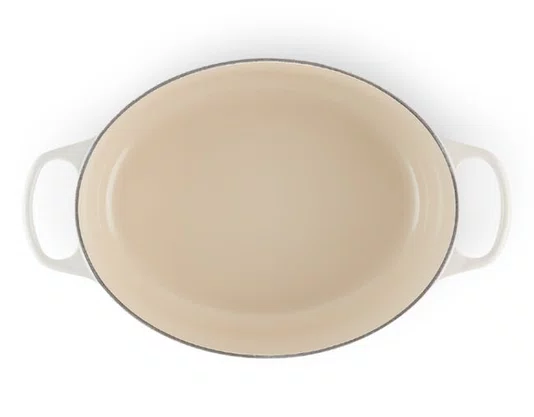 Panela Oval Signature Le Creuset Meringue 35 cm