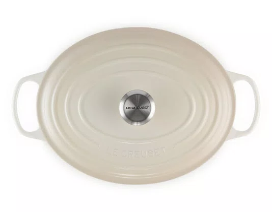 Panela Oval Signature Le Creuset Meringue 35 cm