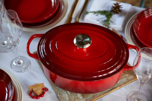 Panela Oval Signature Le Creuset Vermelho 31 cm