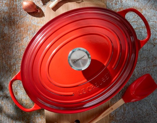 Panela Oval Signature Le Creuset Vermelho 35 cm