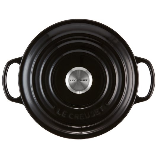 Panela Redonda Ferro Fundido Signature Le Creuset Black Onix 20 cm