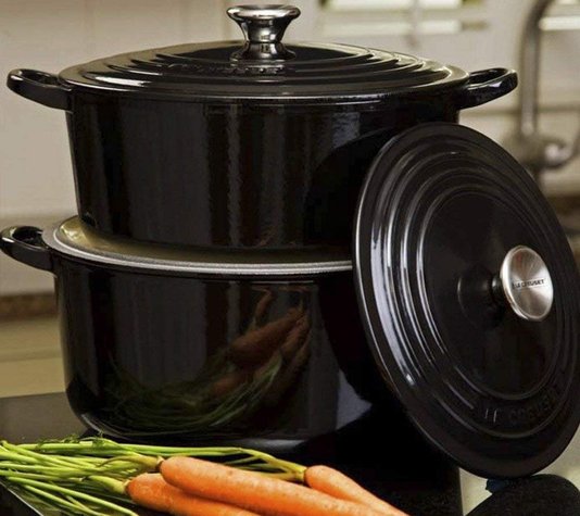 Panela Redonda Le Creuset Signature Black Onix 26 cm