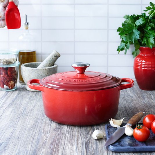 Panela Redonda Le Creuset Signature Vermelha 22 cm