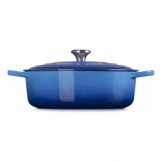 Panela Redonda Risotto Signature Le Creuset Azure Blue 30 cm