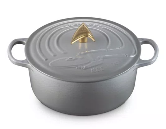 Panela Redonda Signature Enterprise Star Trek Le Creuset Mist Grey 26 cm