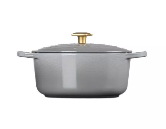Panela Redonda Signature Enterprise Star Trek Le Creuset Mist Grey 26 cm