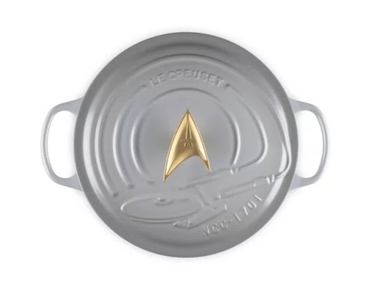 Panela Redonda Signature Enterprise Star Trek Le Creuset Mist Grey 26 cm