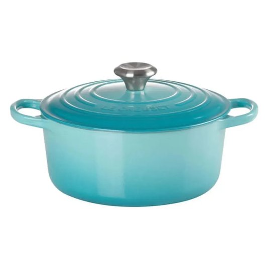 Panela Redonda Signature Le Creuset Azul Caribe 16 cm