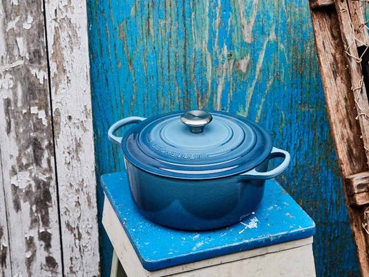 Panela Redonda Signature Le Creuset Azul Marseille 16 cm
