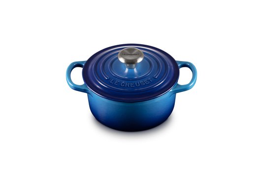 Panela Redonda Signature Le Creuset Azure Blue 16 cm