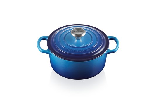 Panela Redonda Signature Le Creuset Azure Blue 18 cm