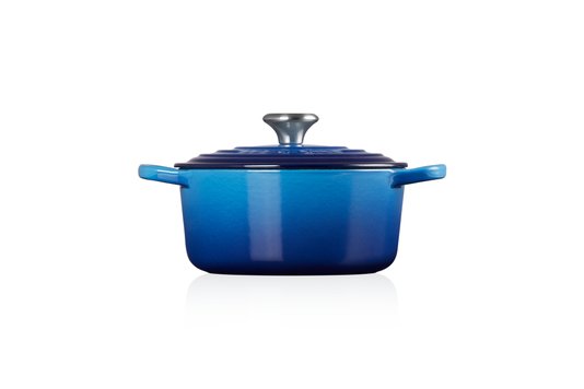 Panela Redonda Signature Le Creuset Azure Blue 18 cm