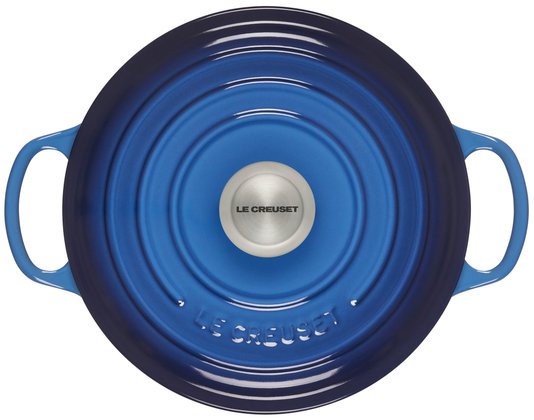 Panela Redonda Signature Le Creuset Azure Blue 24 cm