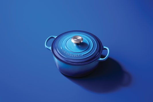 Panela Redonda Signature Le Creuset Azure Blue 24 cm