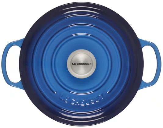 Panela Redonda Signature Le Creuset Azure Blue 30 cm