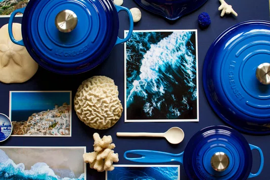 Panela Redonda Signature Le Creuset Azure Blue 30 cm