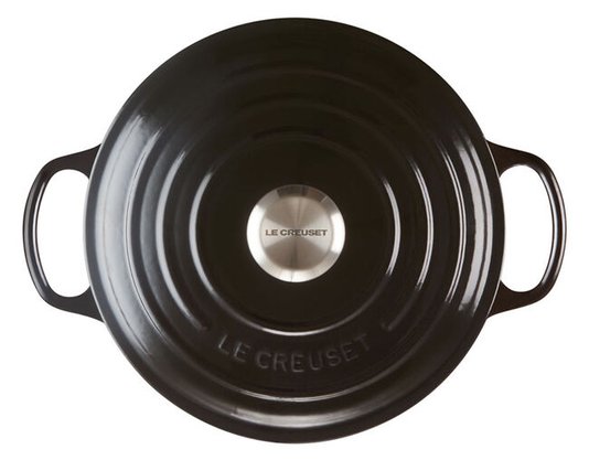 Panela Redonda Signature Le Creuset Black Onix 24cm
