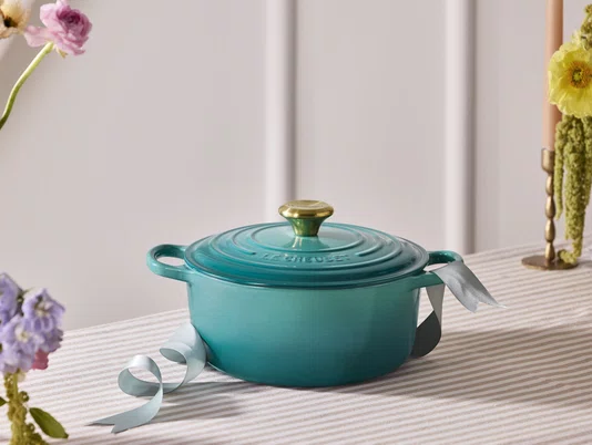 Panela Redonda Signature Le Creuset Bleu Riviera 18 cm