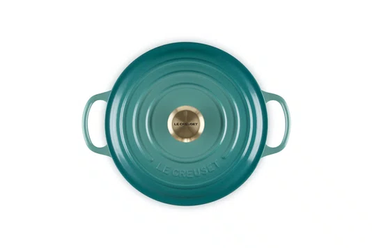 Panela Redonda Signature Le Creuset Bleu Riviera 22 cm