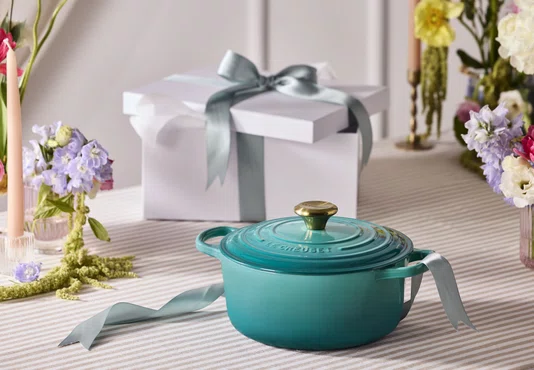 Panela Redonda Signature Le Creuset Bleu Riviera 22 cm
