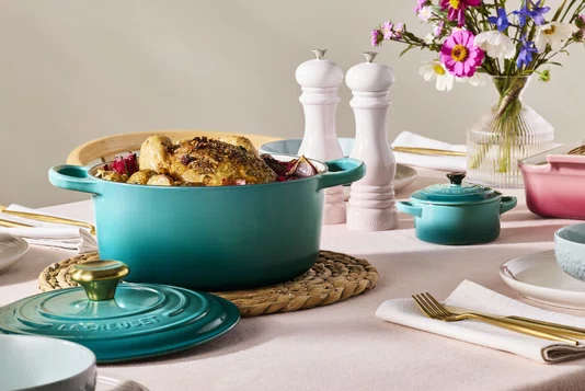 Panela Redonda Signature Le Creuset Bleu Riviera 22 cm