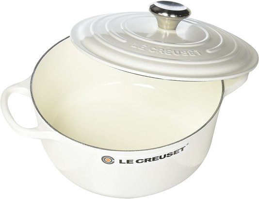 Panela Redonda Signature Le Creuset Branco 22 cm