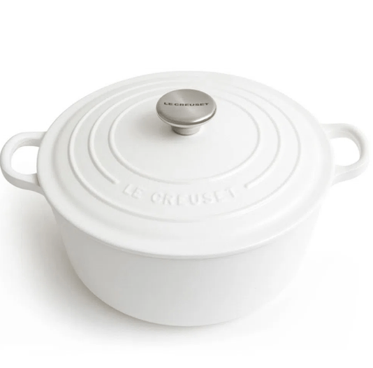 Panela Redonda Signature Le Creuset Branco 22 cm