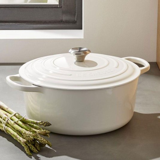 Panela Redonda Signature Le Creuset Branco 22 cm
