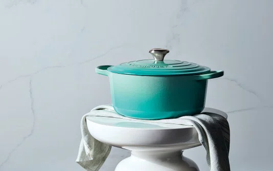 Panela Redonda Signature Le Creuset Cool Mint 24 cm