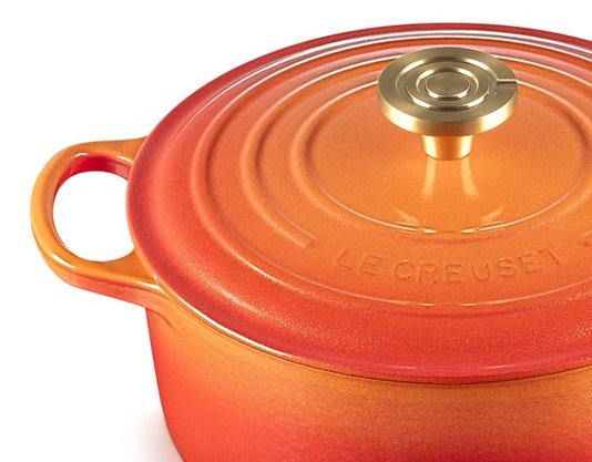Panela Redonda Signature Le Creuset Flamme Dorée 20 cm