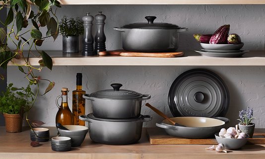 Panela Redonda Ferro Fundido Signature Le Creuset Flint 22 cm