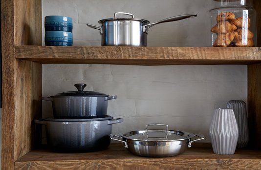 Panela Redonda Signature Le Creuset Flint 26cm