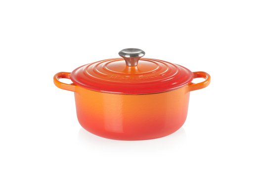 Panela Redonda Signature Le Creuset Laranja 18 cm