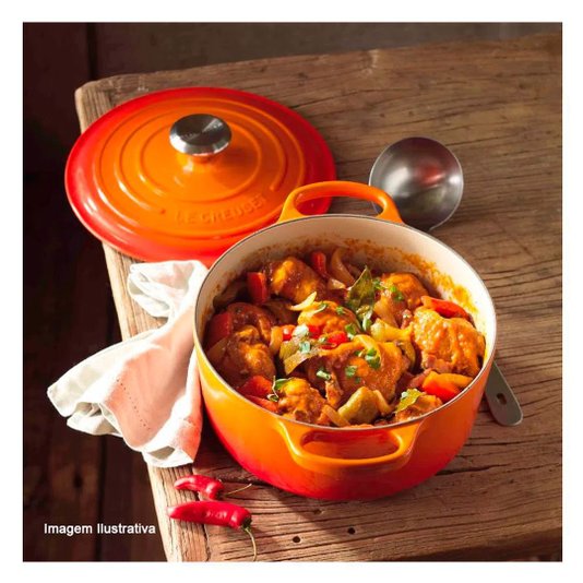 Panela Redonda Signature Le Creuset Laranja 28 cm