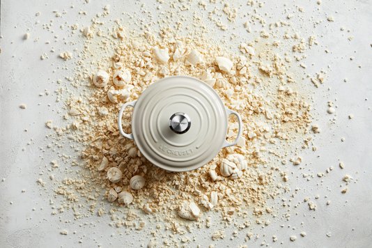Panela Redonda Signature Le Creuset Meringue 22 cm