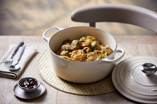 Panela Redonda Signature Le Creuset Meringue 26 cm
