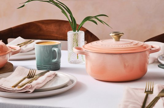 Panela Redonda Signature Le Creuset Pêche 20 cm