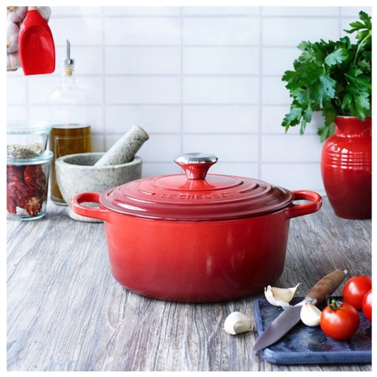 Panela Redonda Signature Le Creuset Vermelha 26 cm