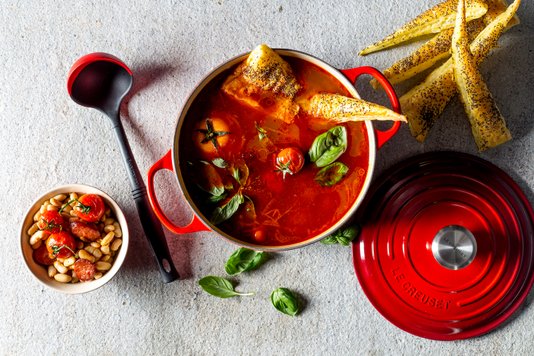 Panela Redonda Signature Le Creuset Vermelho 30 cm