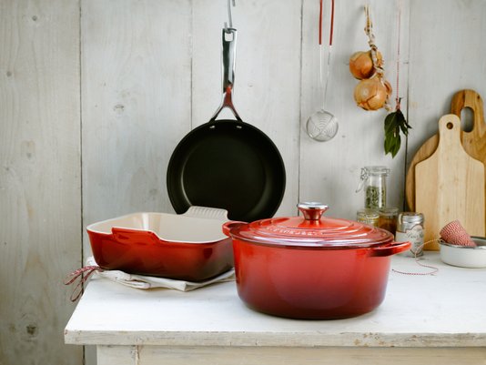Panela Redonda Signature Le Creuset Vermelho 30 cm