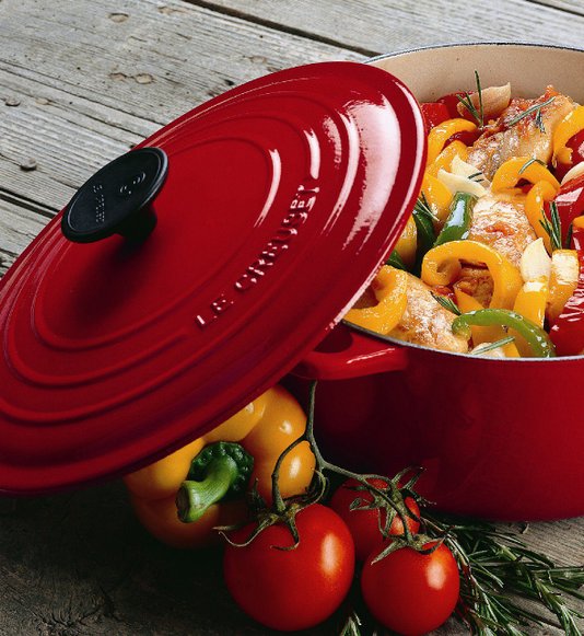 Panela Redonda Signature Le Creuset Vermelho 30 cm
