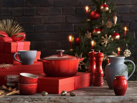 Panela Redonda Signature Le Creuset Vermelho 34 cm